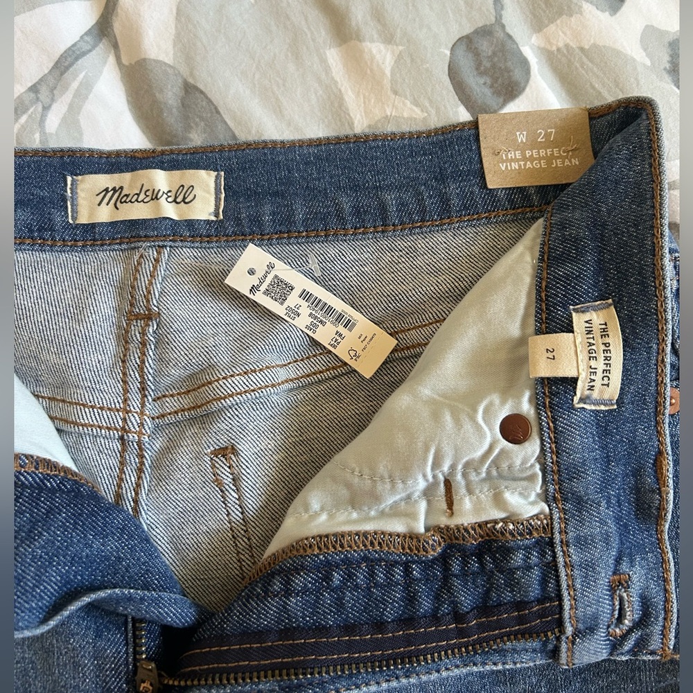 madewell | the perfect vintage jean in finney wash - NWT! - Picture 7 of 12